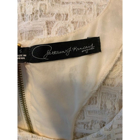 Patterson J. Kincaid cream racer track top size small - Picture 6 of 7